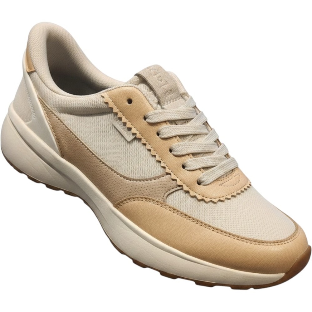 Kizik Paris Sneakers Shoes Womens Size 8.5 Amberlight Beige Mesh Comfort Walking